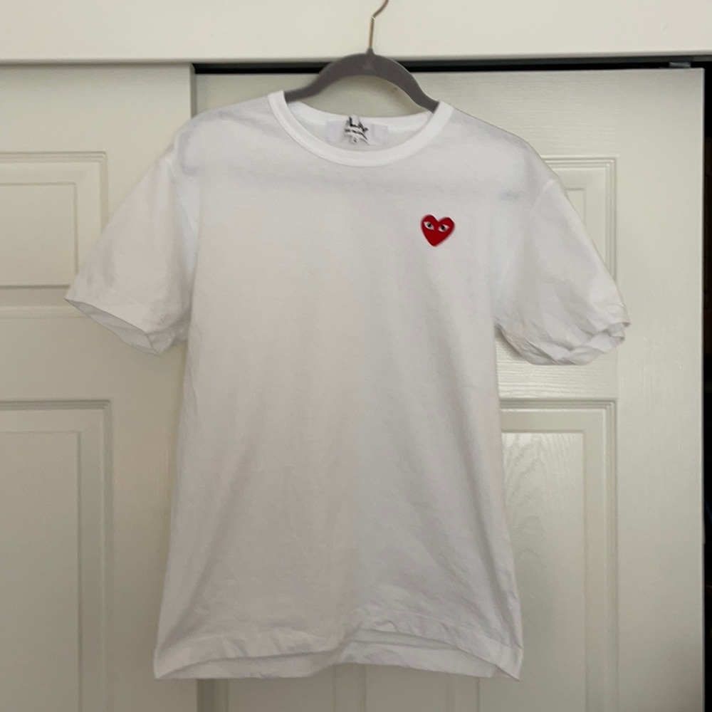 White Comme does Garçons PLAY t-shirt